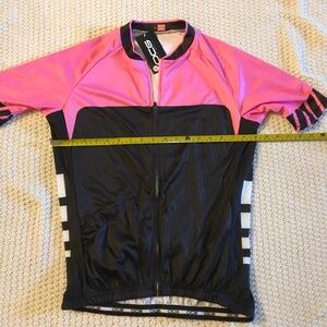 OCG Bike shirt with back pockets. PINK AND BLACK XL